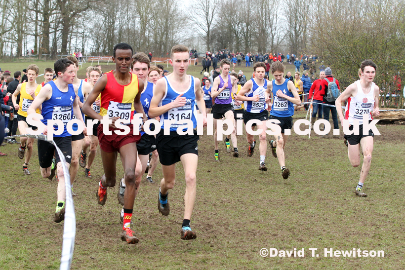Mens under-17s, 2020 British Athletics Inter Counties Cross Country Champs., Prestwold Hall, Loughborough. Photo: David T. Hewitson/Sports for All Pics
